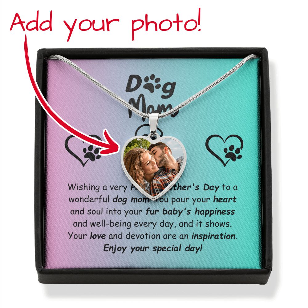 Mom Dog-Customized Heart Necklace