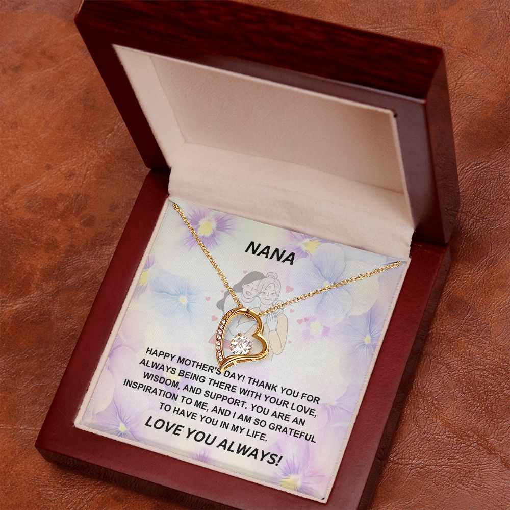 Grandmother-Forever Love Necklace with Message Card