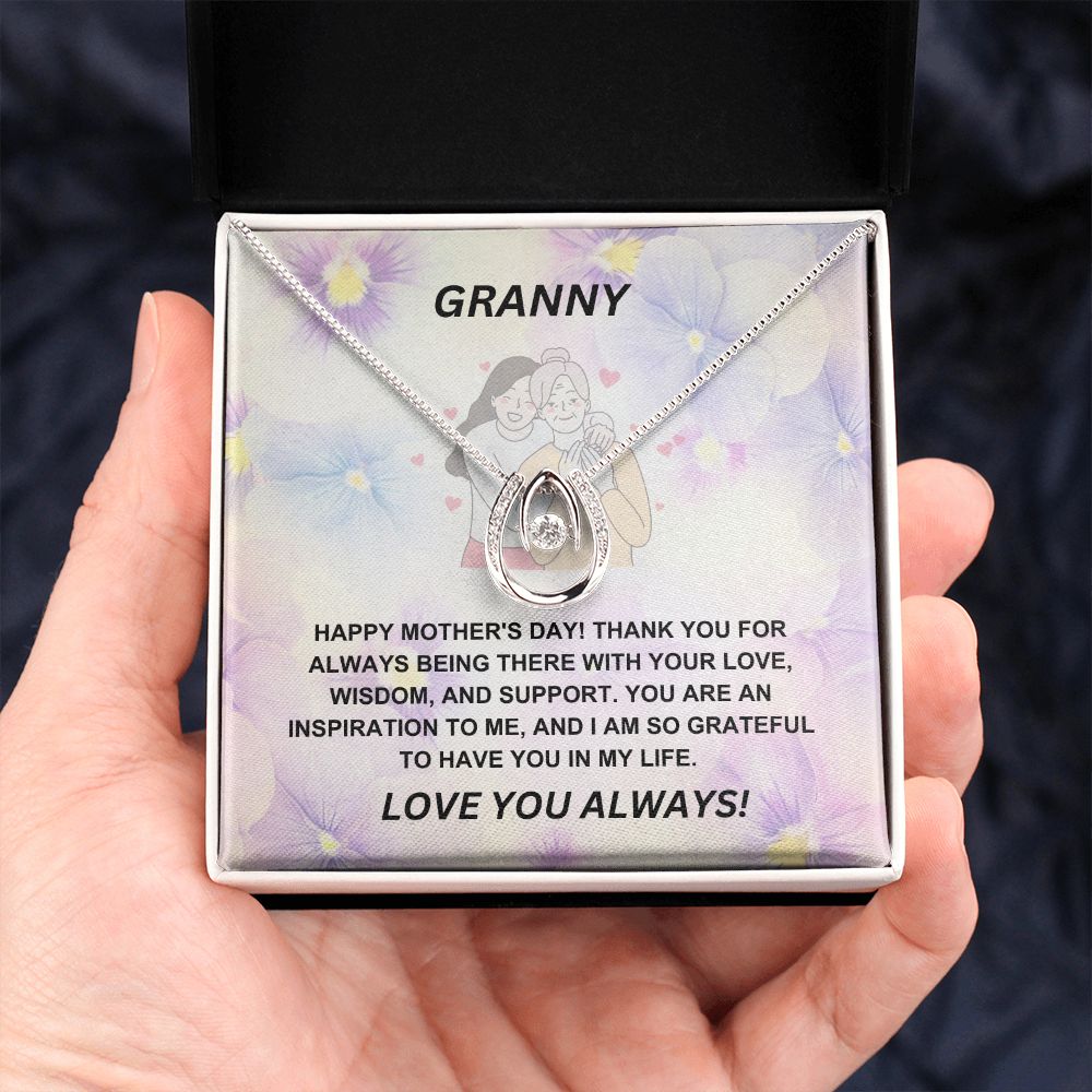 Grandmother-Lucky in Love Necklace