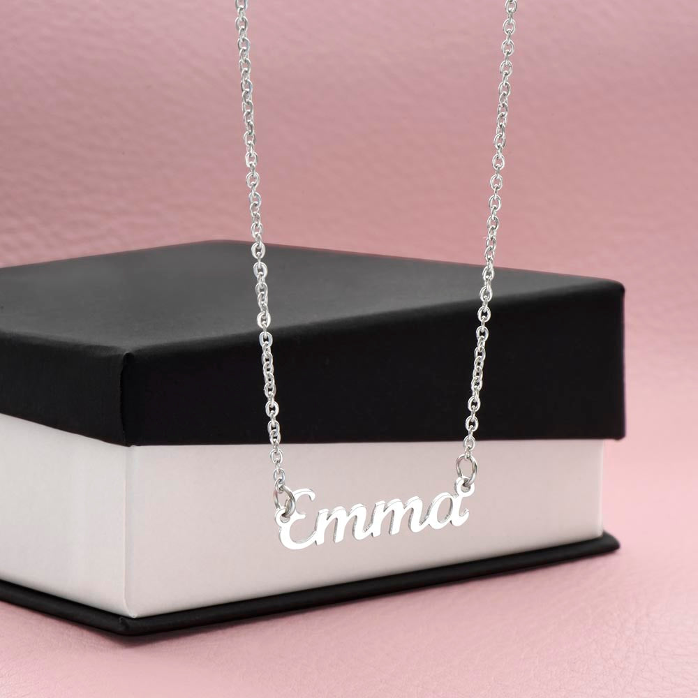 Customized Signature Name Necklace-I Love You