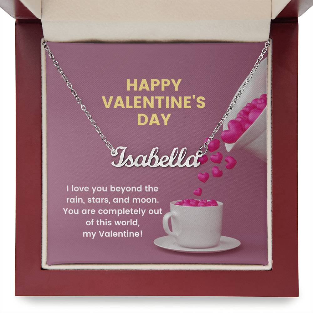 Customized Name Necklace Happy Valentine’s