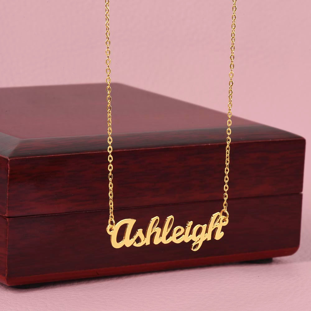 Customized Signature Name Necklace-I Love You