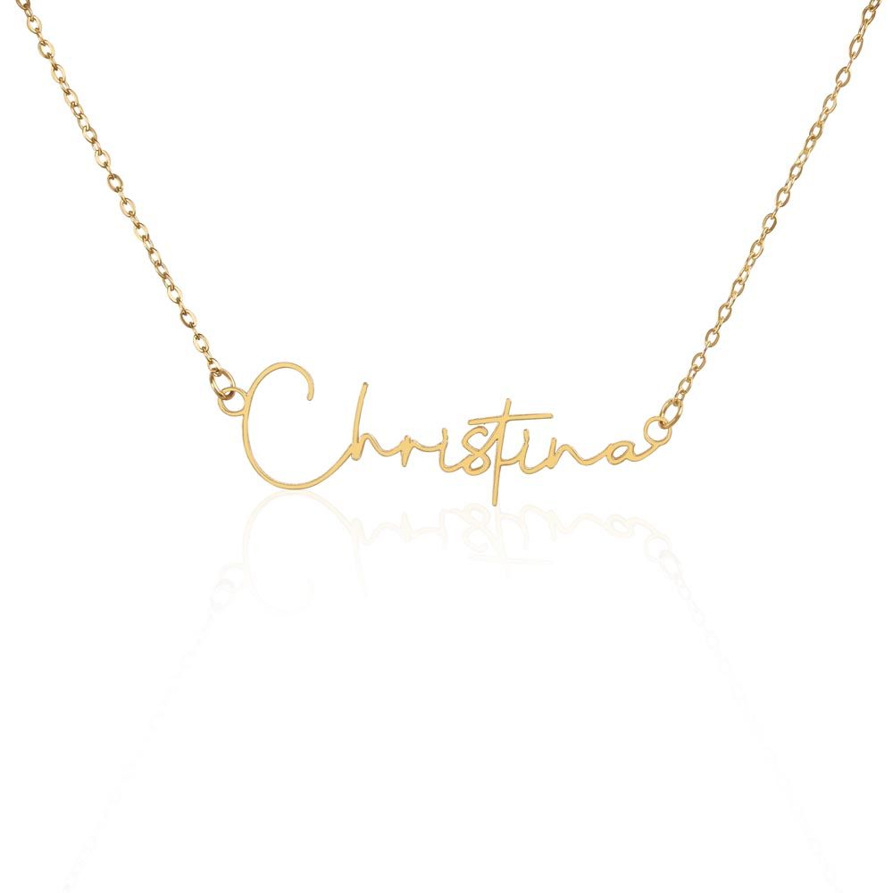 Customized Signature Name Necklace