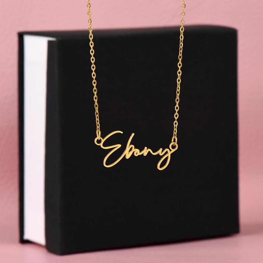 Gifts for Her Customized Signature Name Necklace