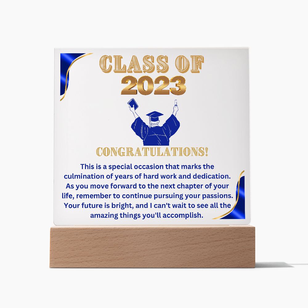 Graduation Boy Acrylic Square Plaque