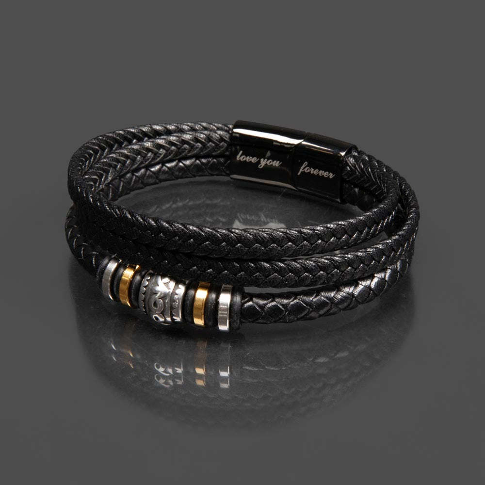 Men's Vegan Leather Bracelet