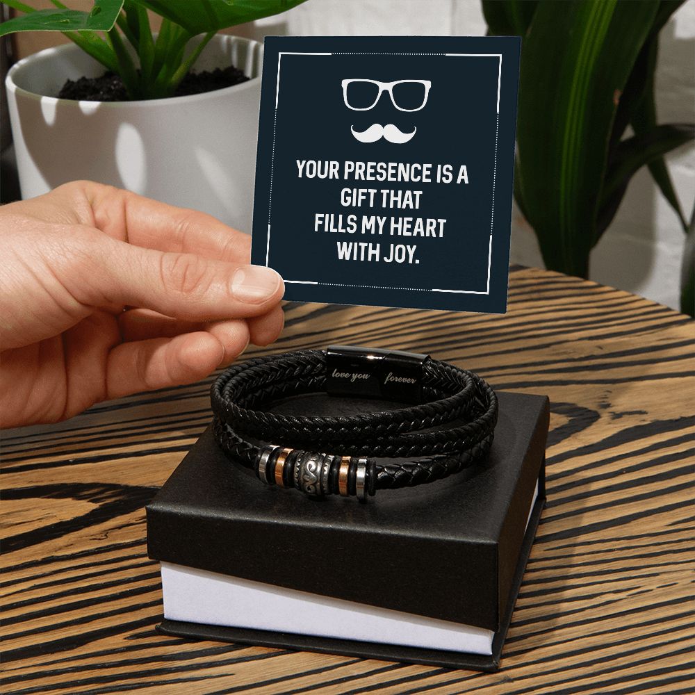 Father-Men's Bracelet with Message Card