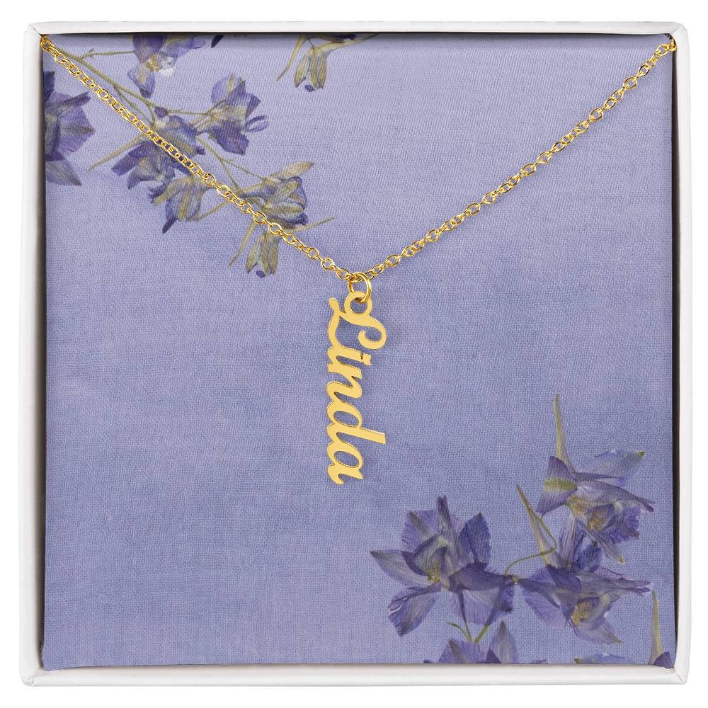 Personalized Multi-name Vertical Necklace