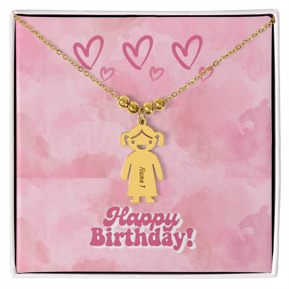 Birthday-Customized Name Kids Necklace