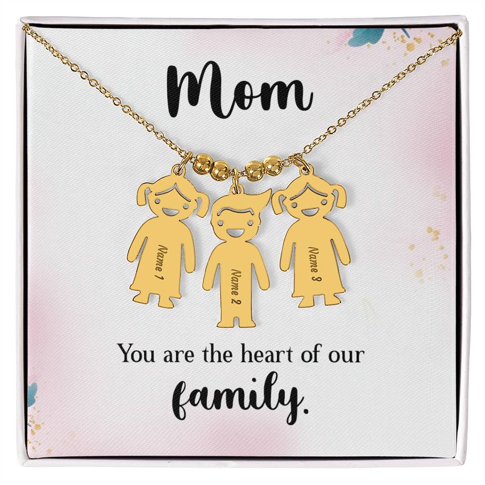 Mother-Customized Name Kids Charm Necklace