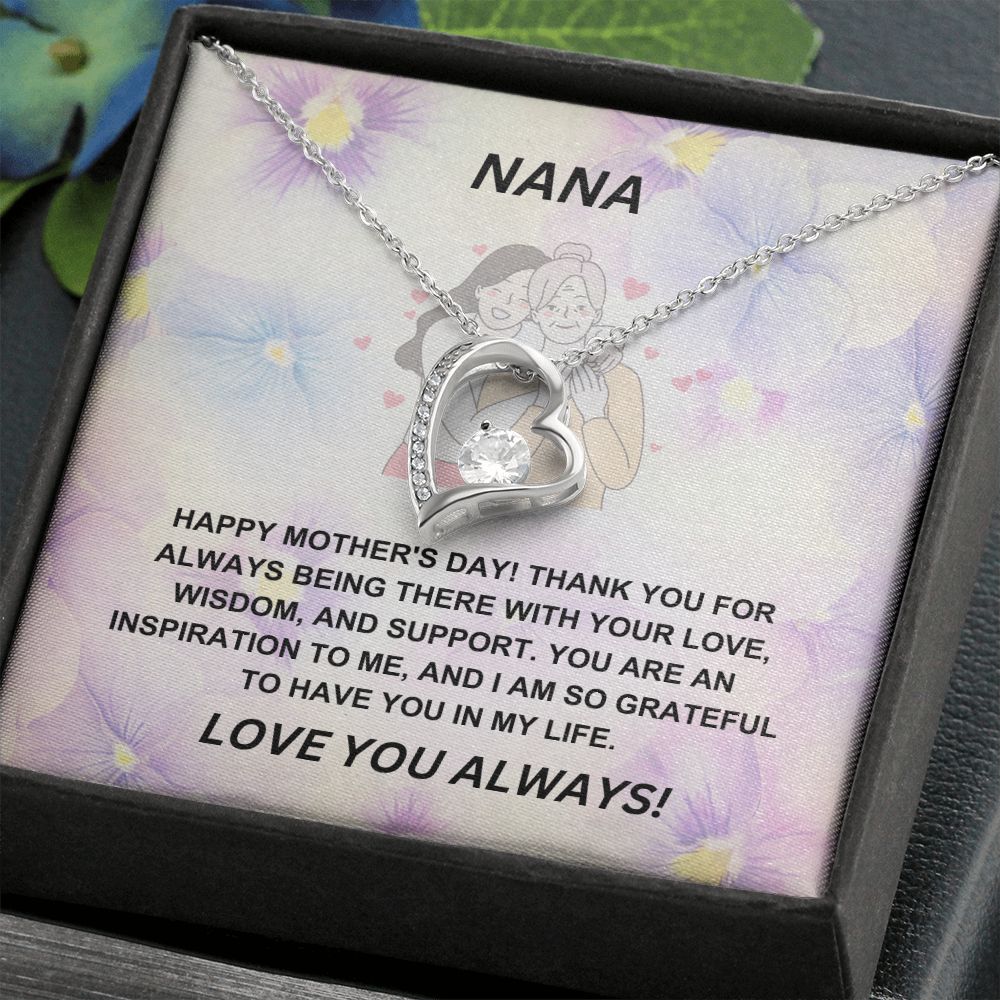 Grandmother-Forever Love Necklace with Message Card