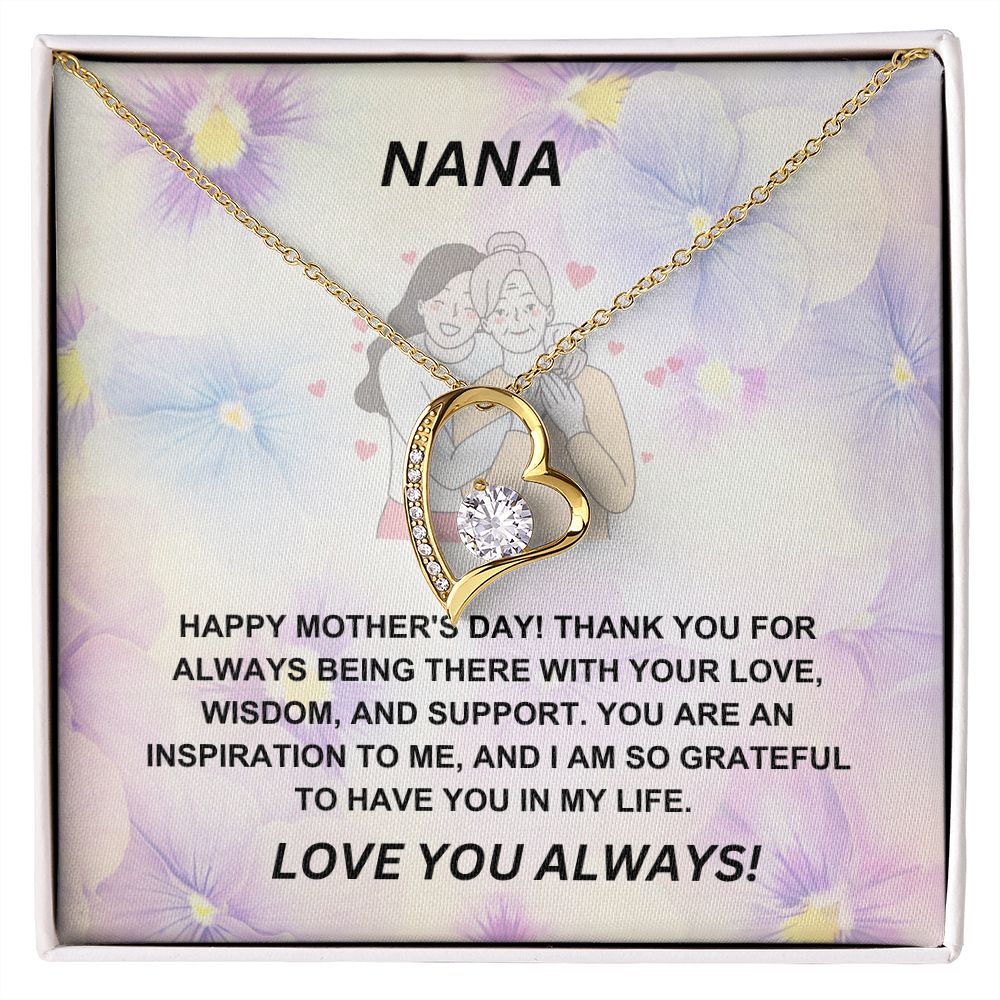 Grandmother-Forever Love Necklace with Message Card