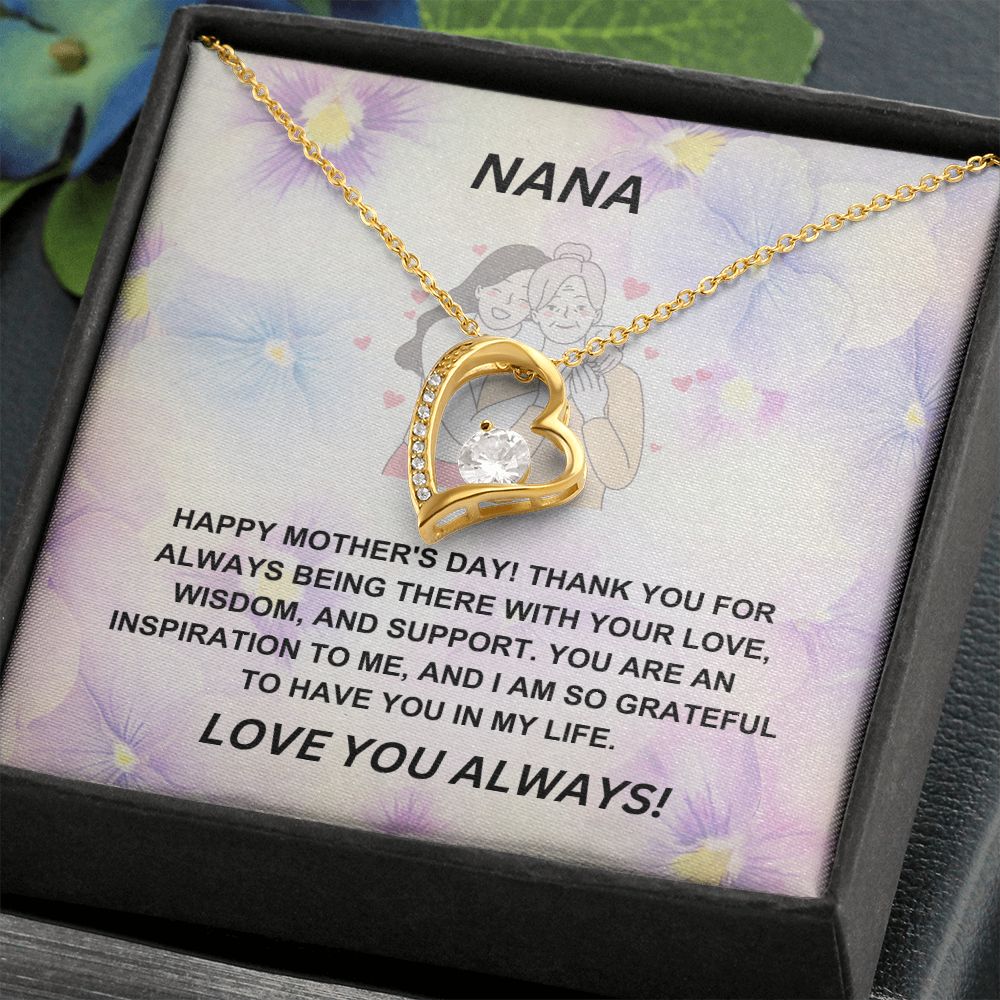 Grandmother-Forever Love Necklace with Message Card