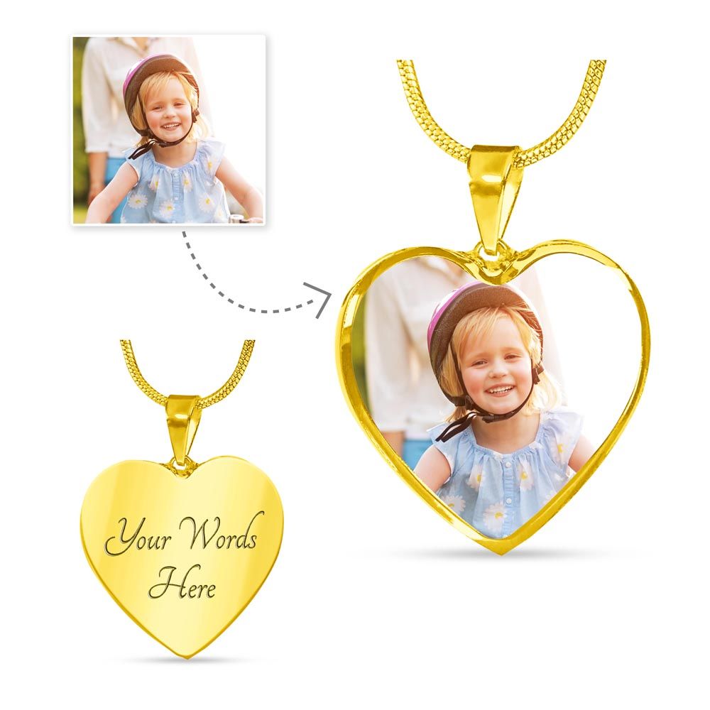 Mom Dog-Customized Heart Necklace