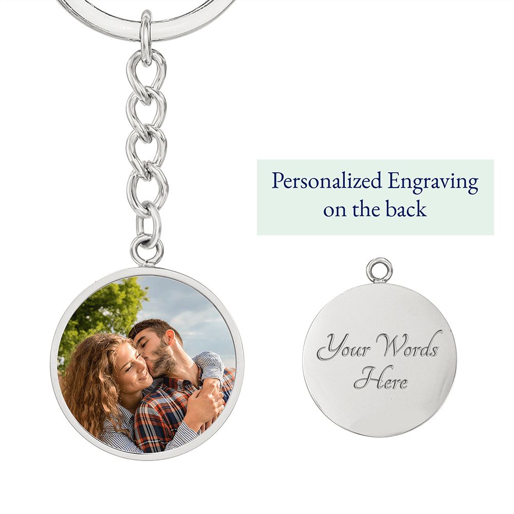 My Love-Customized Photo Keychain with Message Card