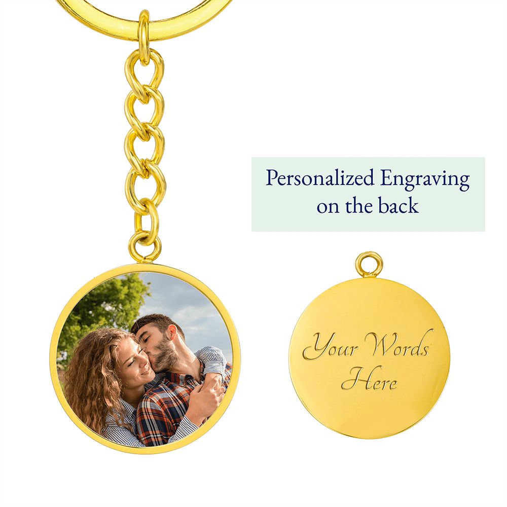 My Love-Customized Photo Keychain with Message Card