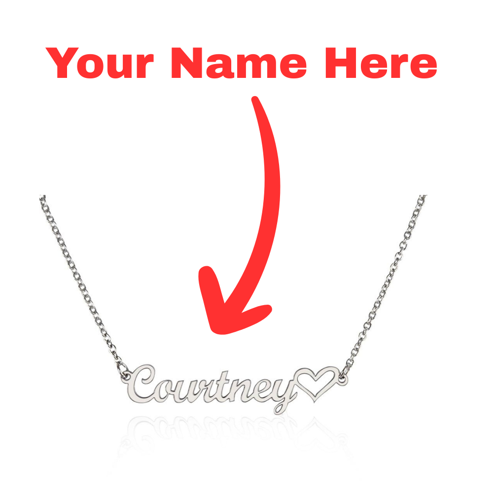 Customized Name Necklace with heart