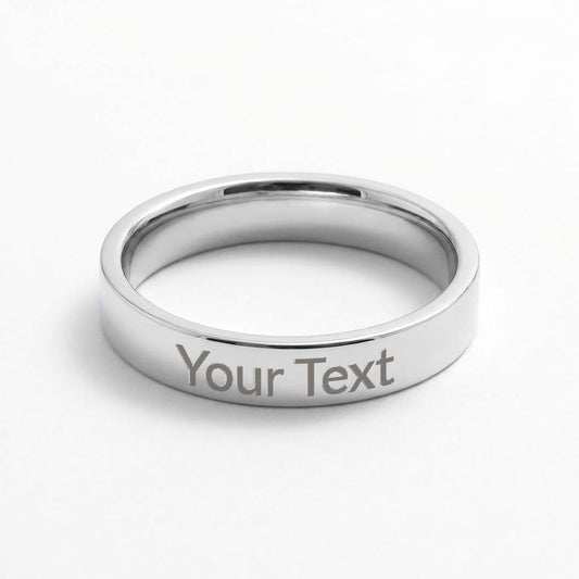 Personalized Engraved Band Women's Ring