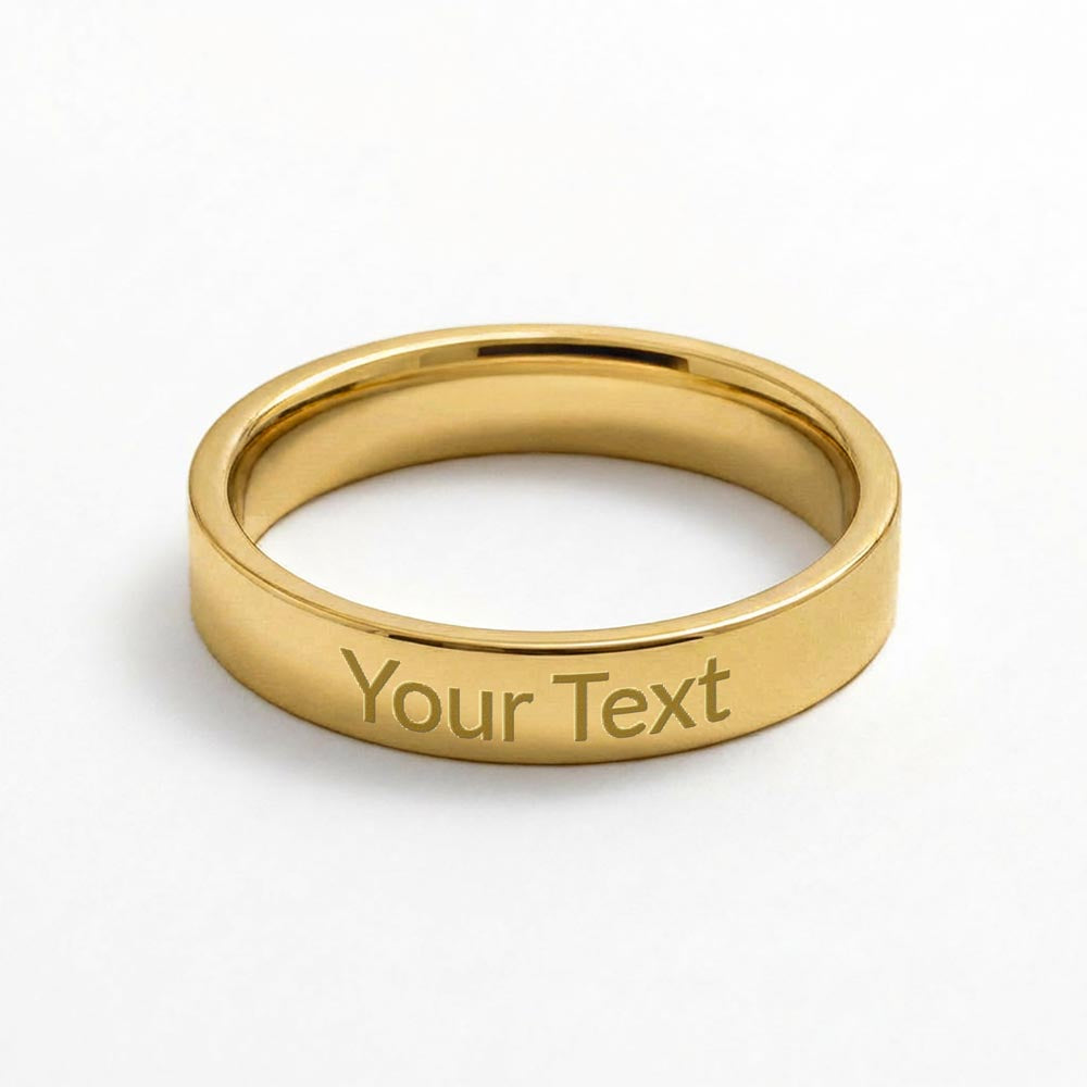Personalized Engraved Band Women's Ring