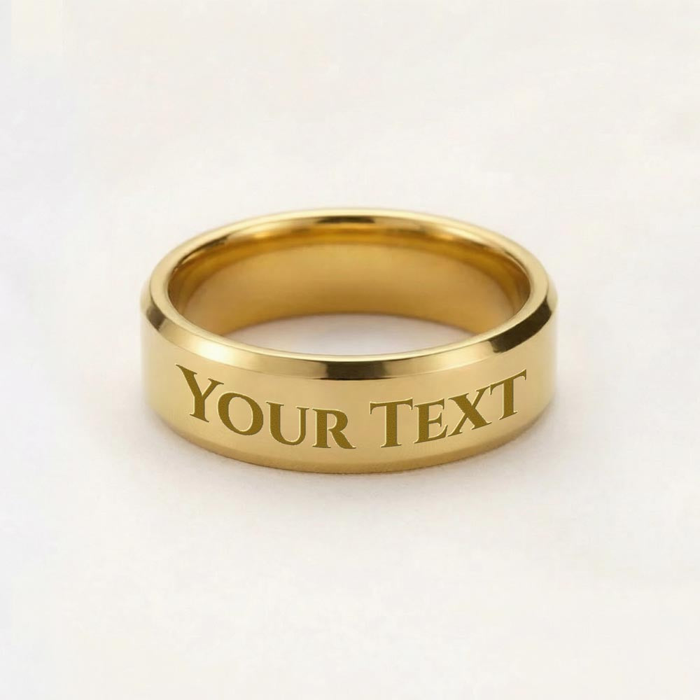 Personalized Engraved Band Men's Ring