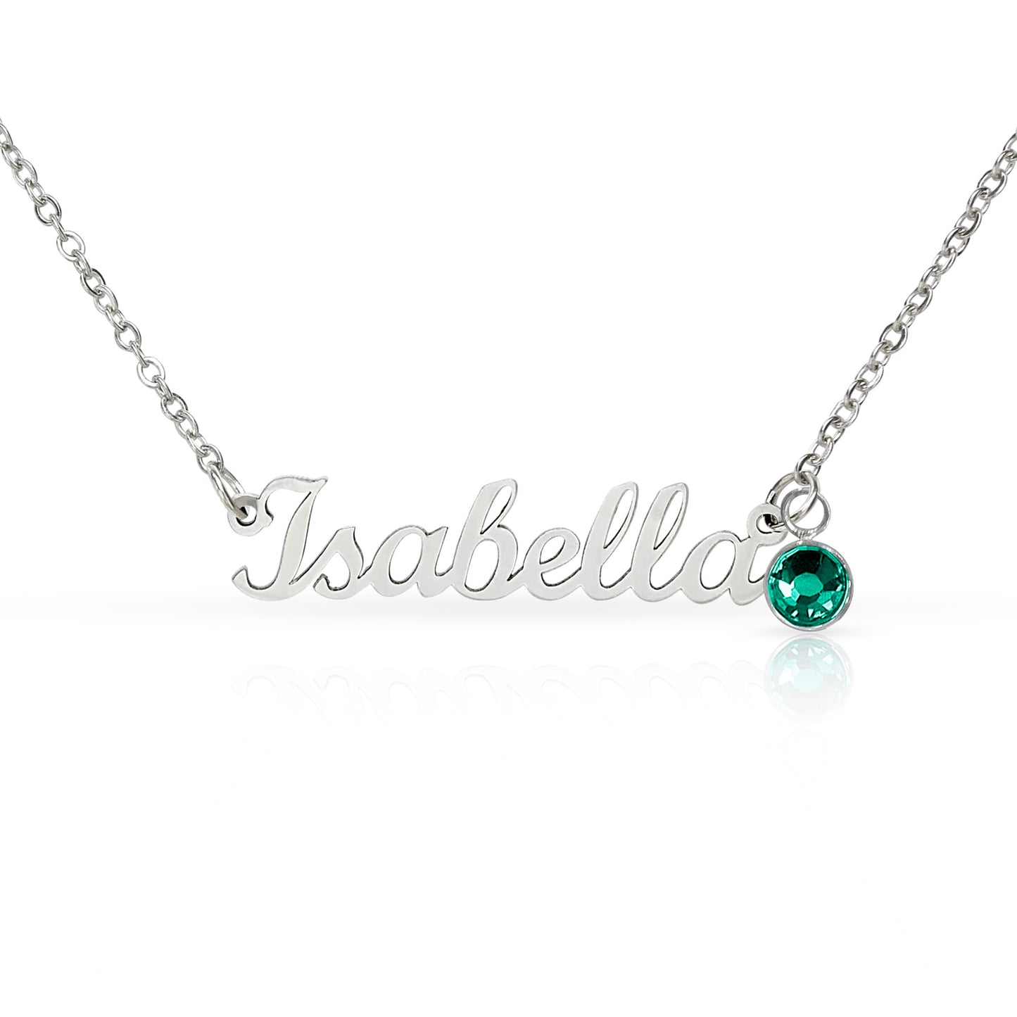 Gifts for Her Customized Name Necklace Birthstone