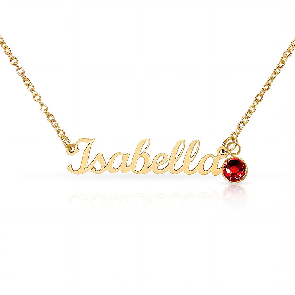 Gifts for Her Customized Name Necklace Birthstone