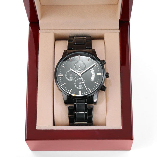 Gifts for Graduation Boy Custom Black Watch