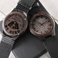 Father-Engraved Wood Watch