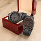 Father-Engraved Wood Watch