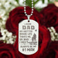 Father-Customized Engraved Dog Tag Necklace