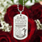 Father-Customized Engraved Dog Tag Necklace