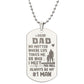 Father-Customized Engraved Dog Tag Necklace