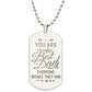 Father-Customized Engraved Dog Tag Necklace