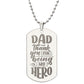 Father-Customized Engraved Dog Tag Necklace