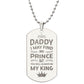 Father-Customized Engraved Dog Tag Necklace