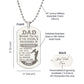 Father-Customized Engraved Dog Tag Necklace