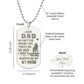 Father-Customized Engraved Dog Tag Necklace