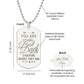Father-Customized Engraved Dog Tag Necklace
