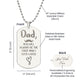 Father-Customized Engraved Dog Tag Necklace