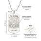 Father-Customized Engraved Dog Tag Necklace