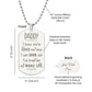Father-Engraved Dog Tag Necklace customized on the back