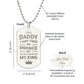 Father-Customized Engraved Dog Tag Necklace