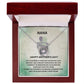 Grandmother-Lucky in Love Necklace with Message Card