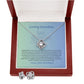 Grandmother-Love Knot Earrings & Necklace Set (from Grandson)