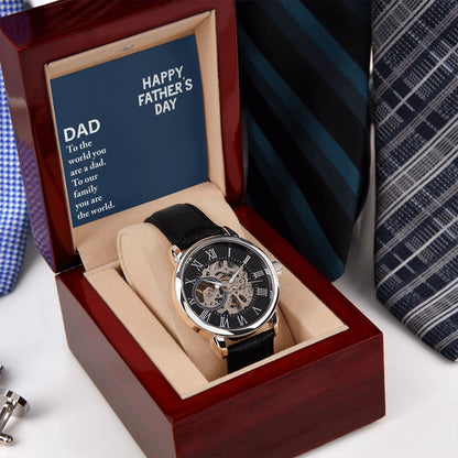 Father-Openwork Watch