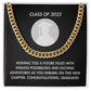 Graduation Boy-Cuban Link Chain with Length Extension