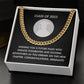 Graduation Boy-Cuban Link Chain with Length Extension
