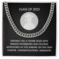 Graduation Boy-Cuban Link Chain with Length Extension