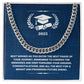 Graduation Boy-Cuban Link Chain with Length Extension