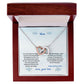 Mother-Interlocking Hearts Necklace with Message Card (from Son)